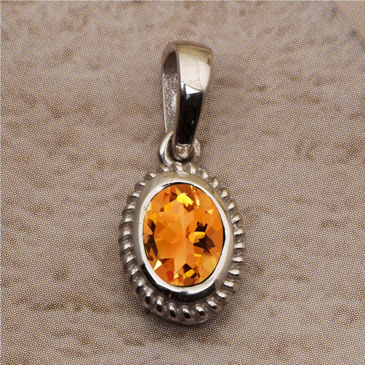 Oval Braided Style Multi Choice Gemstone Pendant