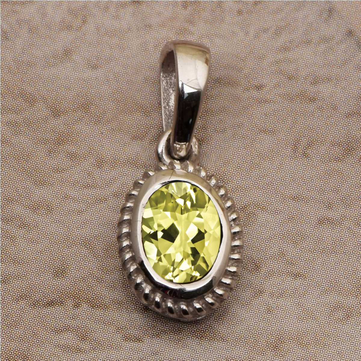 Oval Braided Style Multi Choice Gemstone Pendant