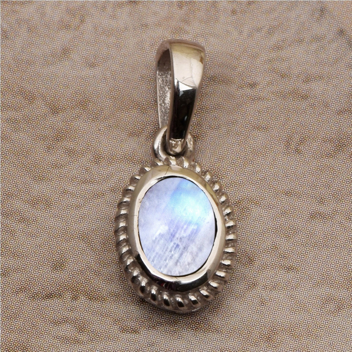Oval Braided Style Multi Choice Gemstone Pendant