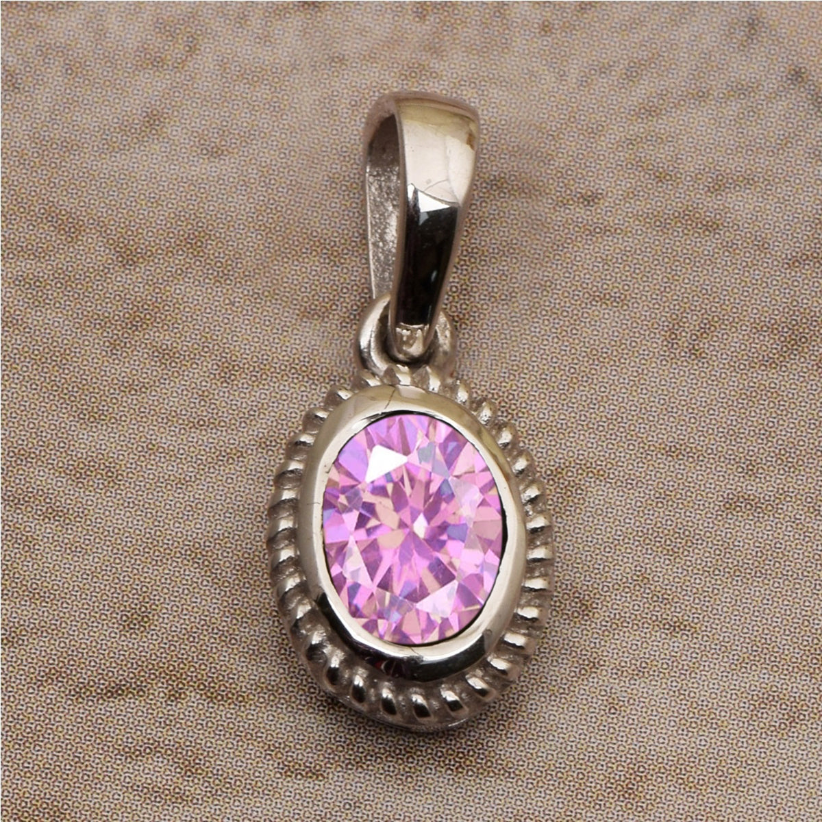 Oval Braided Style Multi Choice Gemstone Pendant