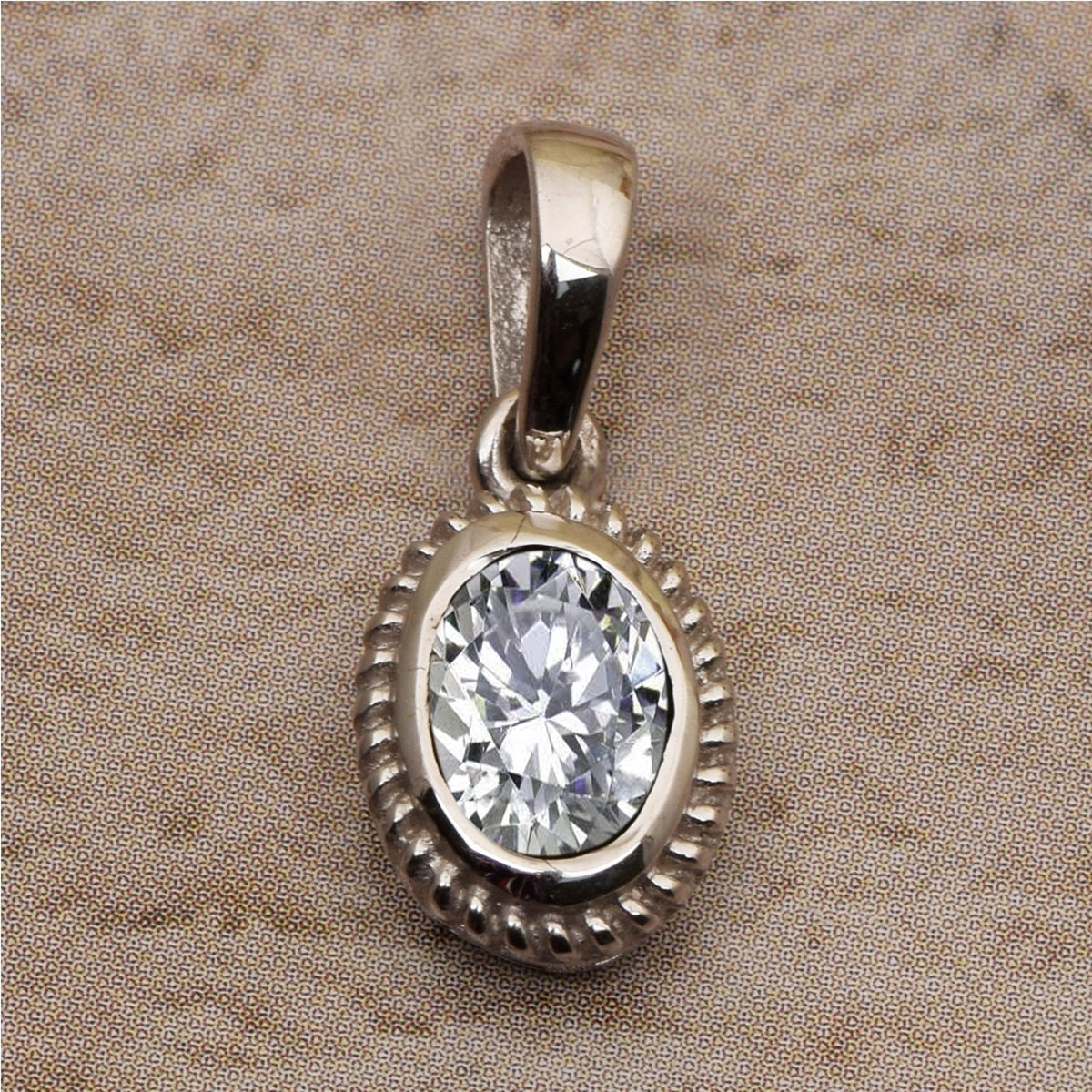 Oval Braided Style Multi Choice Gemstone Pendant