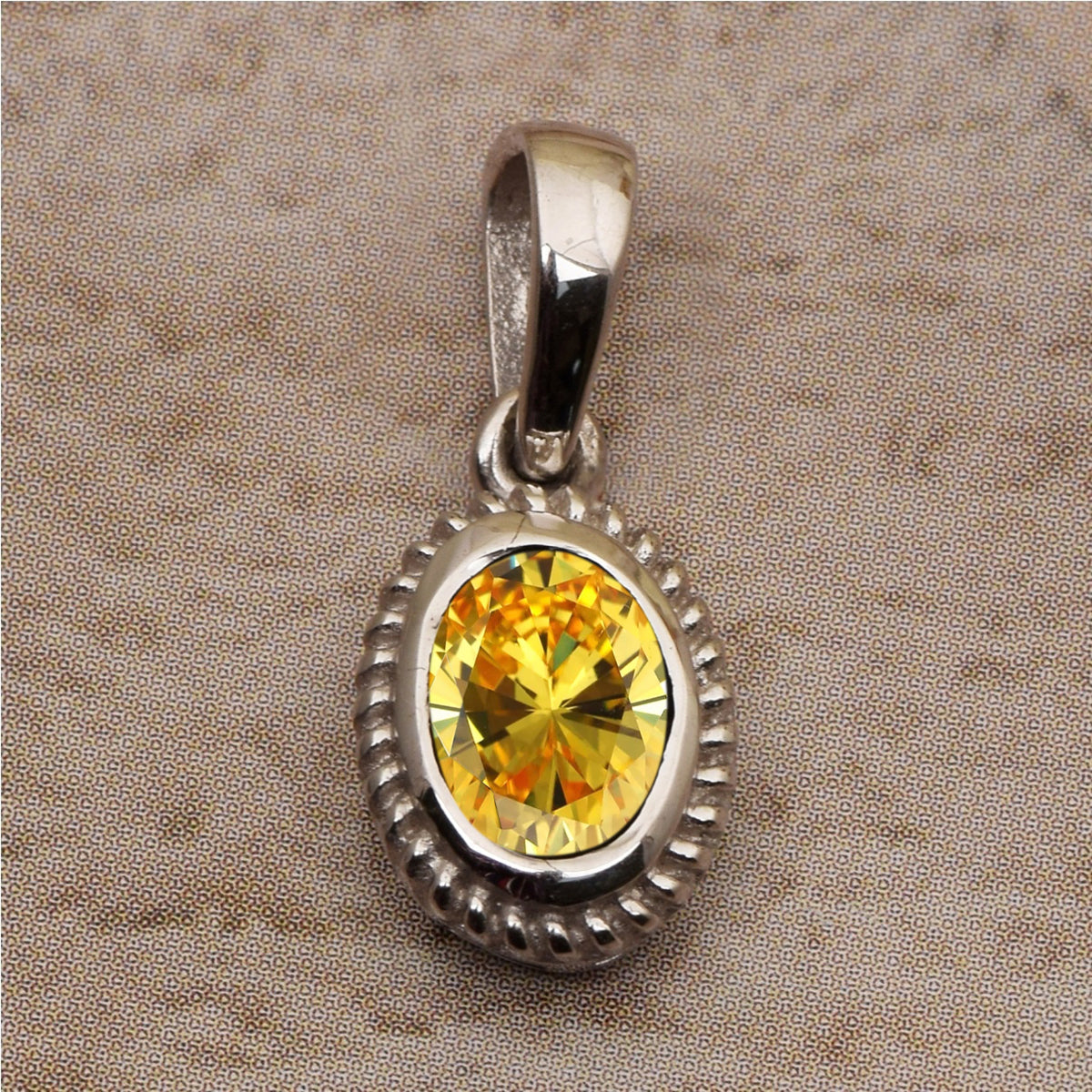 Oval Braided Style Multi Choice Gemstone Pendant