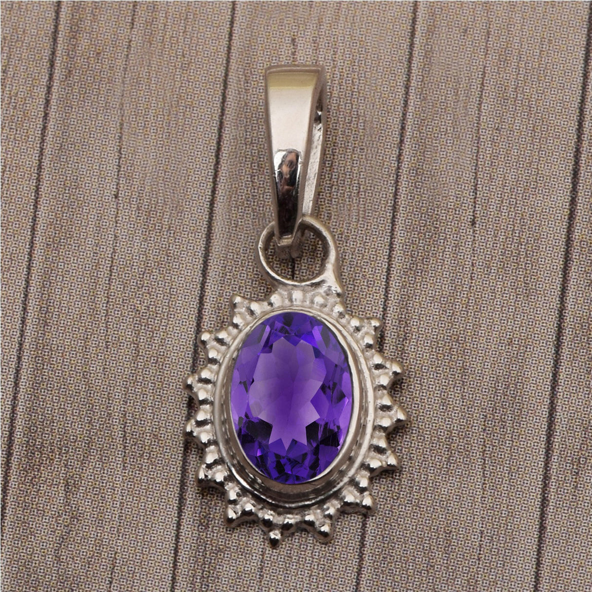 Solitaire Oval Cut Multi Choice Gemstone Pendant