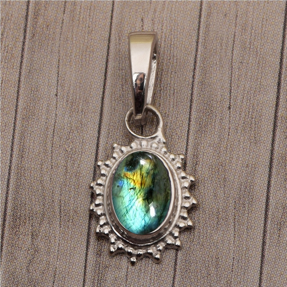 Solitaire Oval Cut Multi Choice Gemstone Pendant