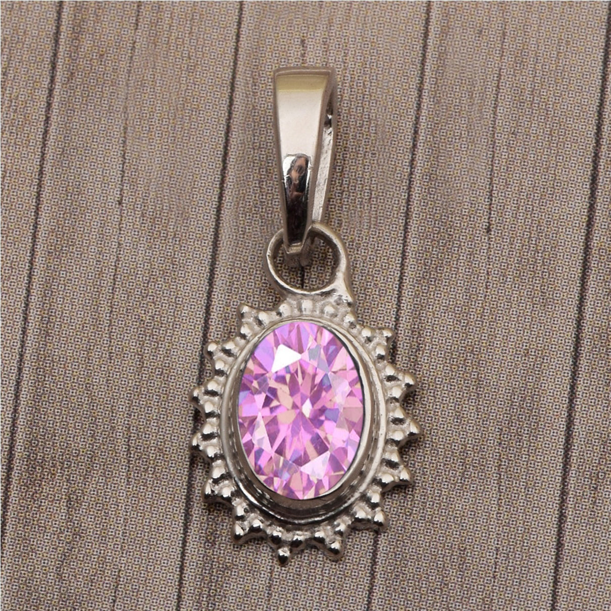 Solitaire Oval Cut Multi Choice Gemstone Pendant
