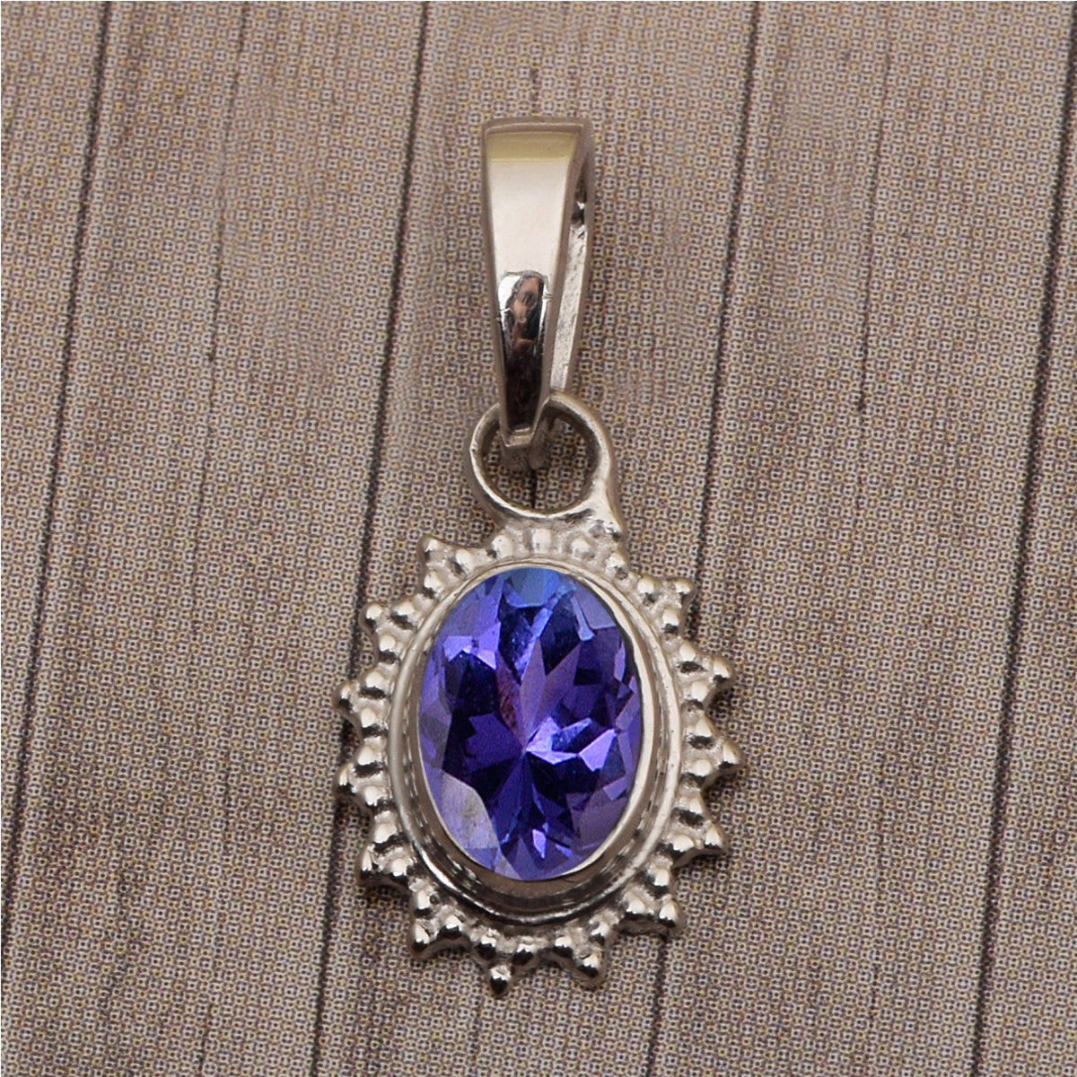 Solitaire Oval Cut Multi Choice Gemstone Pendant