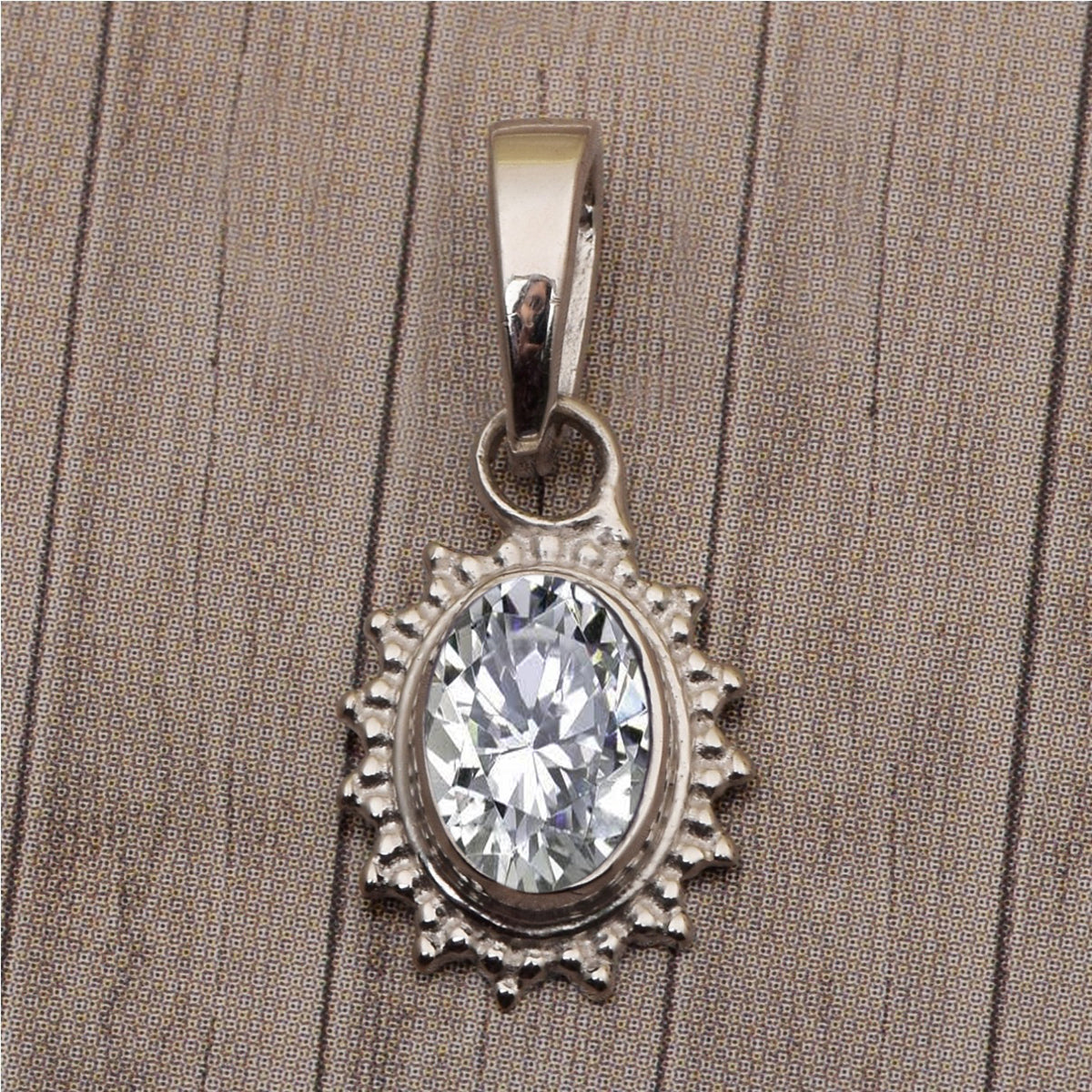 Solitaire Oval Cut Multi Choice Gemstone Pendant