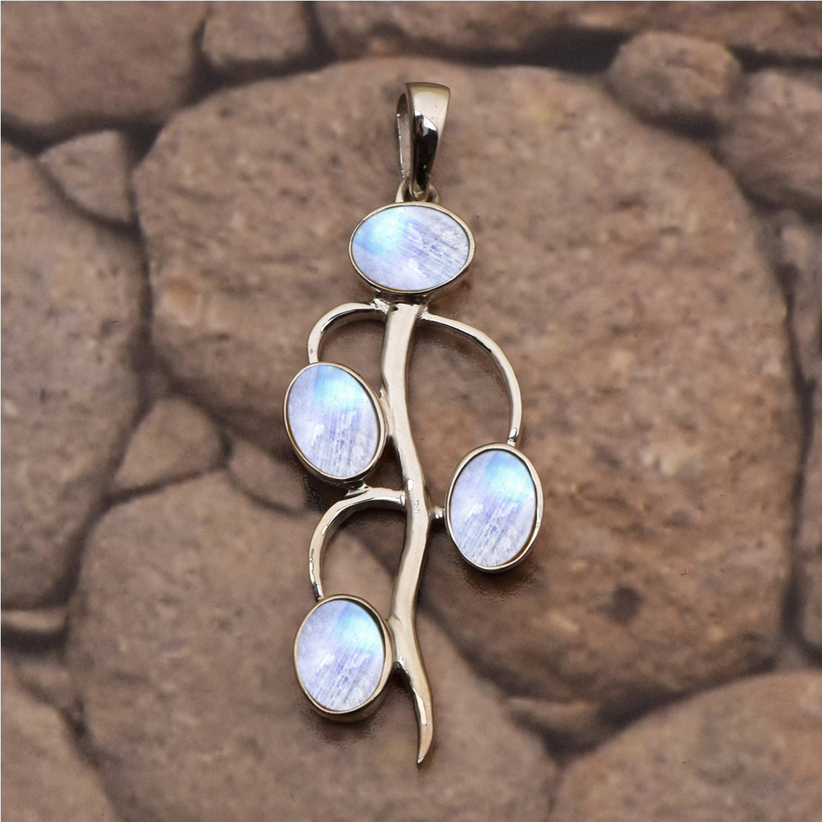 Vintage Style Multi Choice Gemstone Pendant