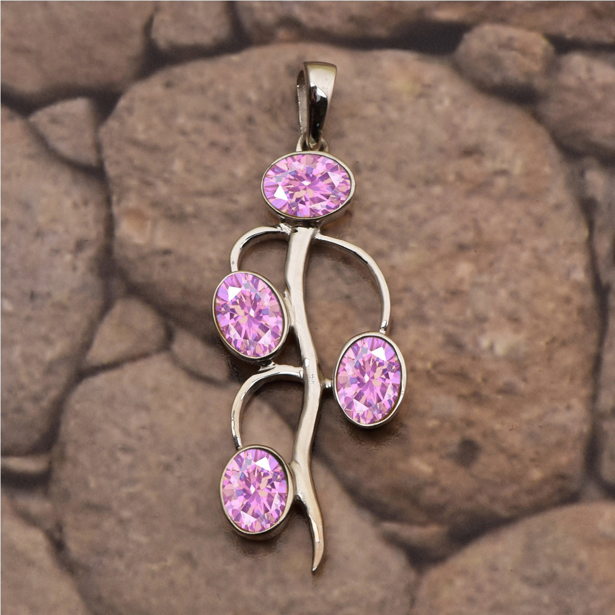 Vintage Style Multi Choice Gemstone Pendant