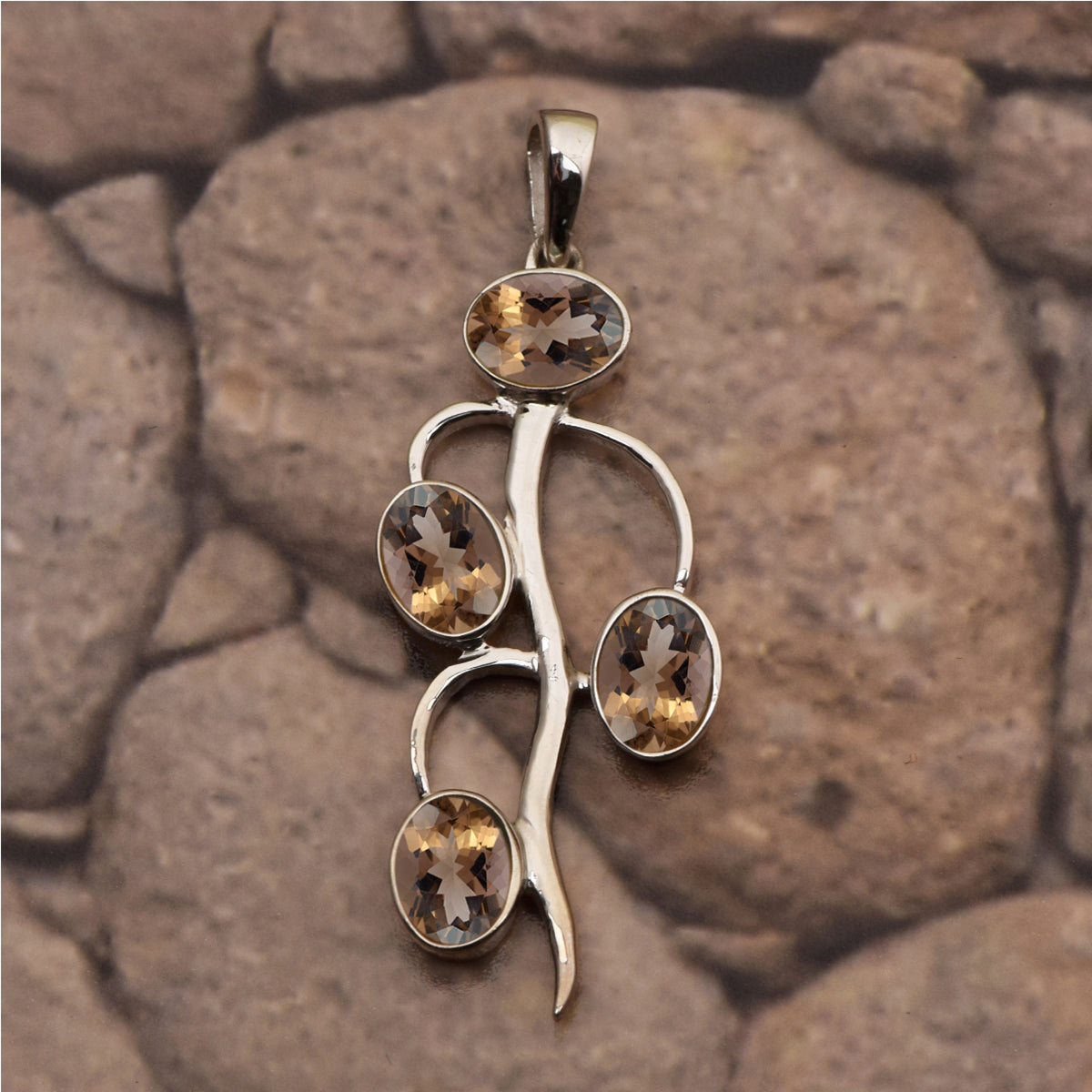 Vintage Style Multi Choice Gemstone Pendant