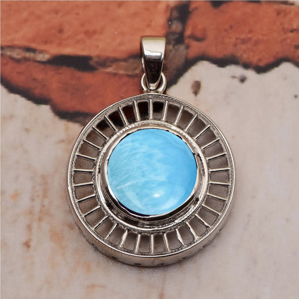 Round Disc Multi Choice Gemstone Pendant