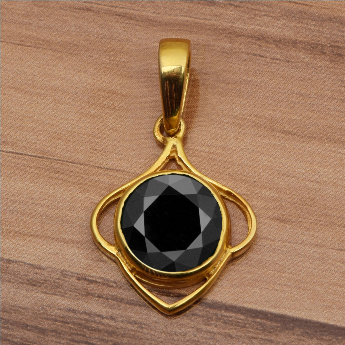 Celtic Style Round Cut Multi Choice Gemstone Pendant