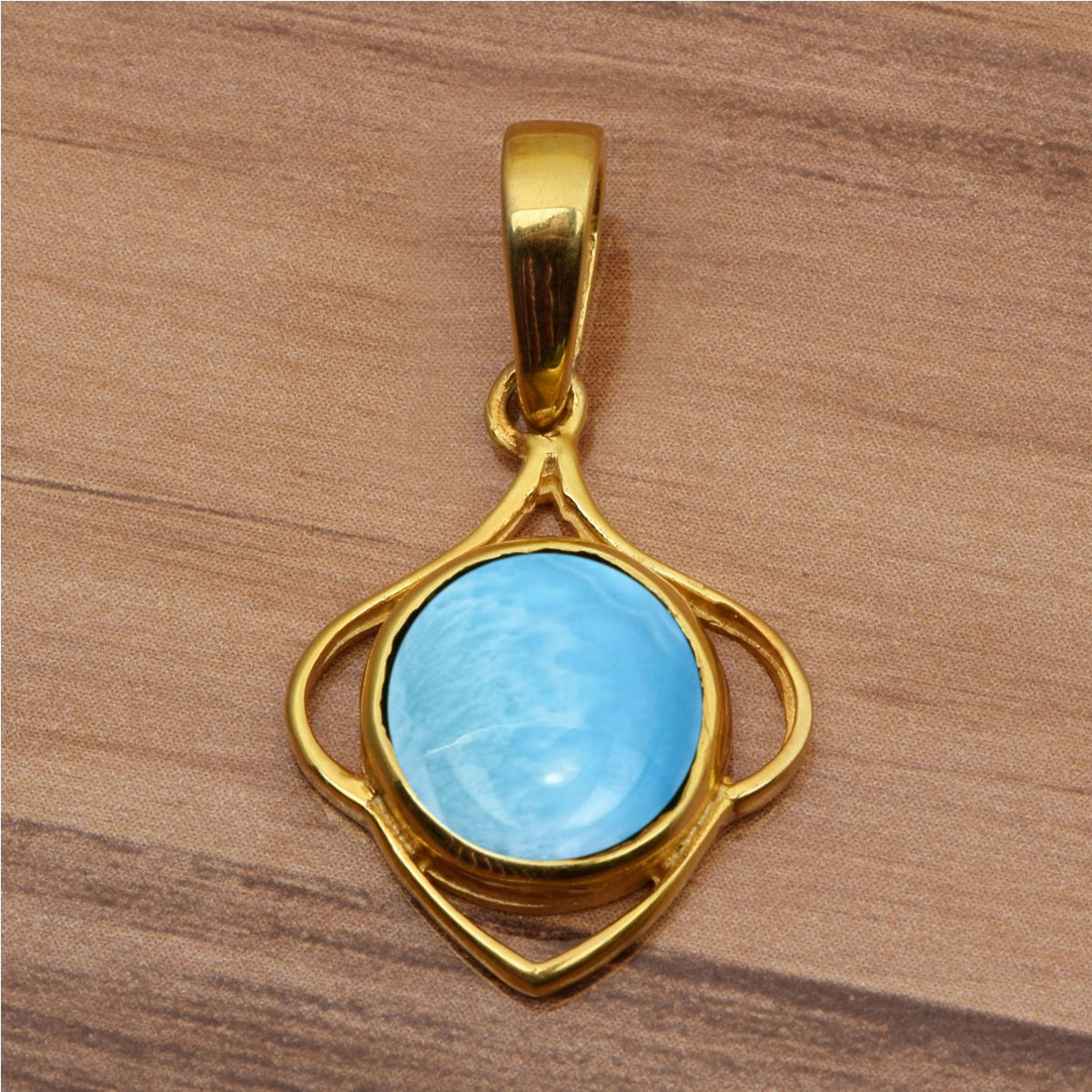 Celtic Style Round Cut Multi Choice Gemstone Pendant