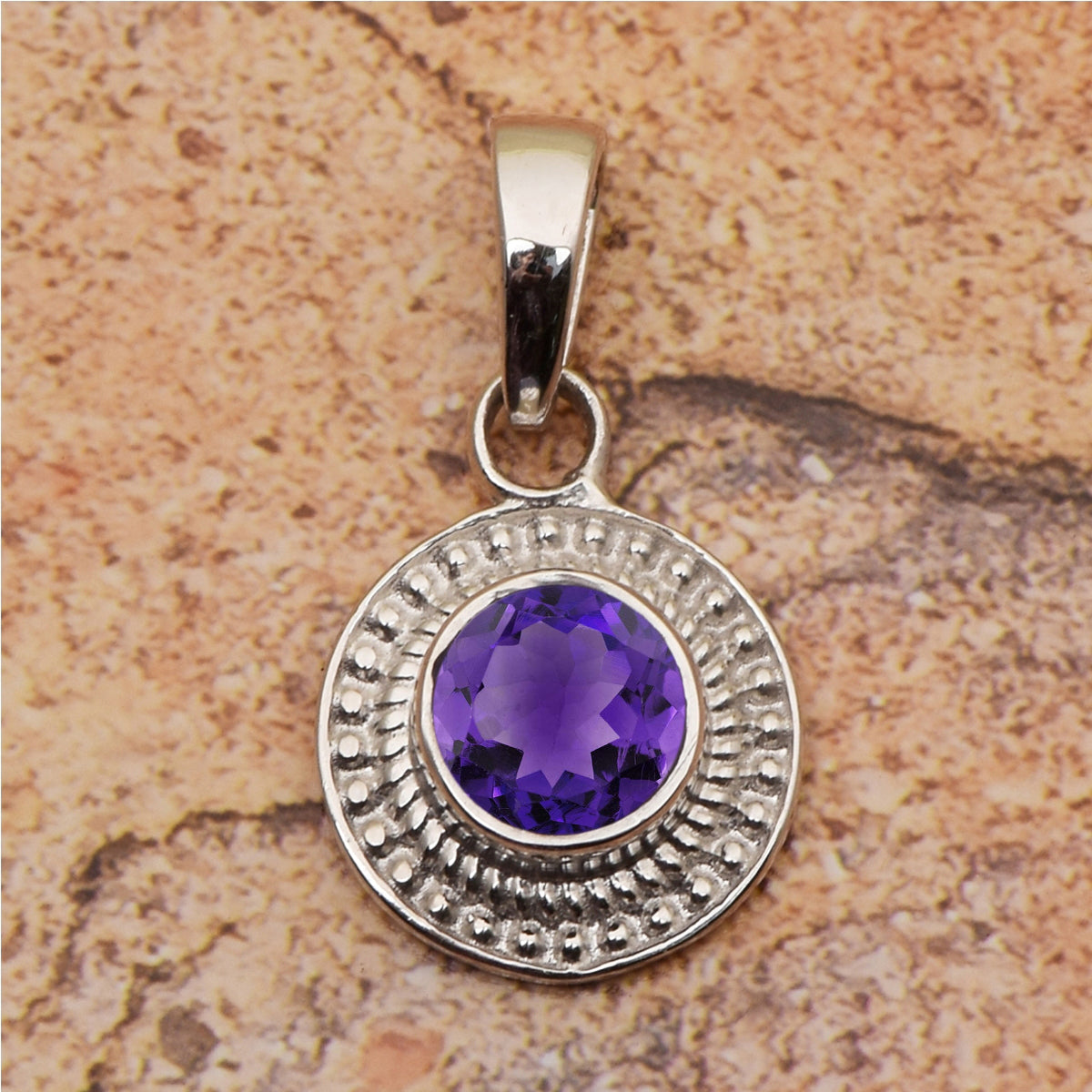 Round Celtic Design Multi Choice Gemstone Pendant