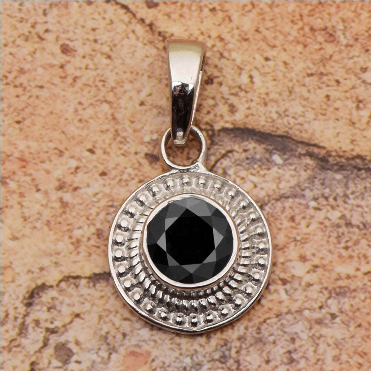 Round Celtic Design Multi Choice Gemstone Pendant