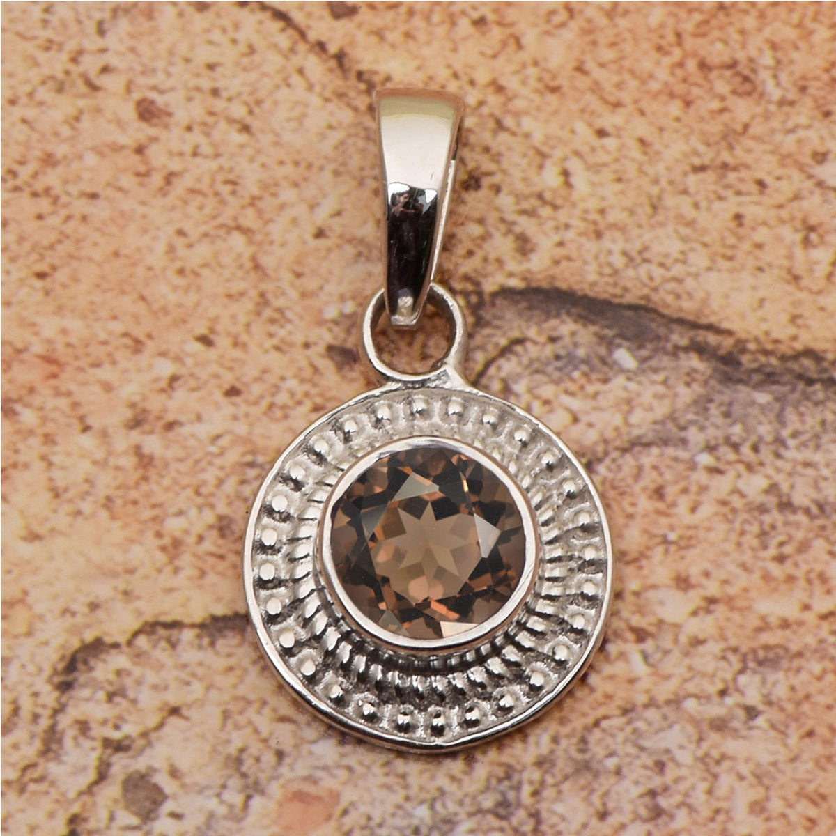 Round Celtic Design Multi Choice Gemstone Pendant