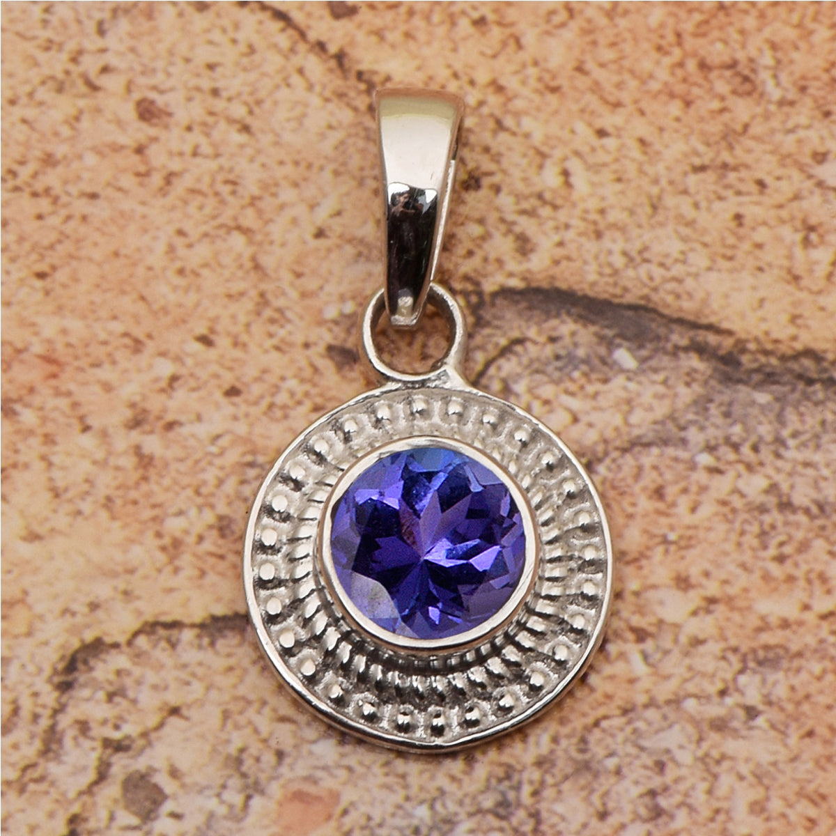 Round Celtic Design Multi Choice Gemstone Pendant