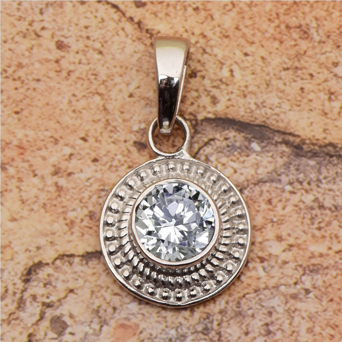 Round Celtic Design Multi Choice Gemstone Pendant