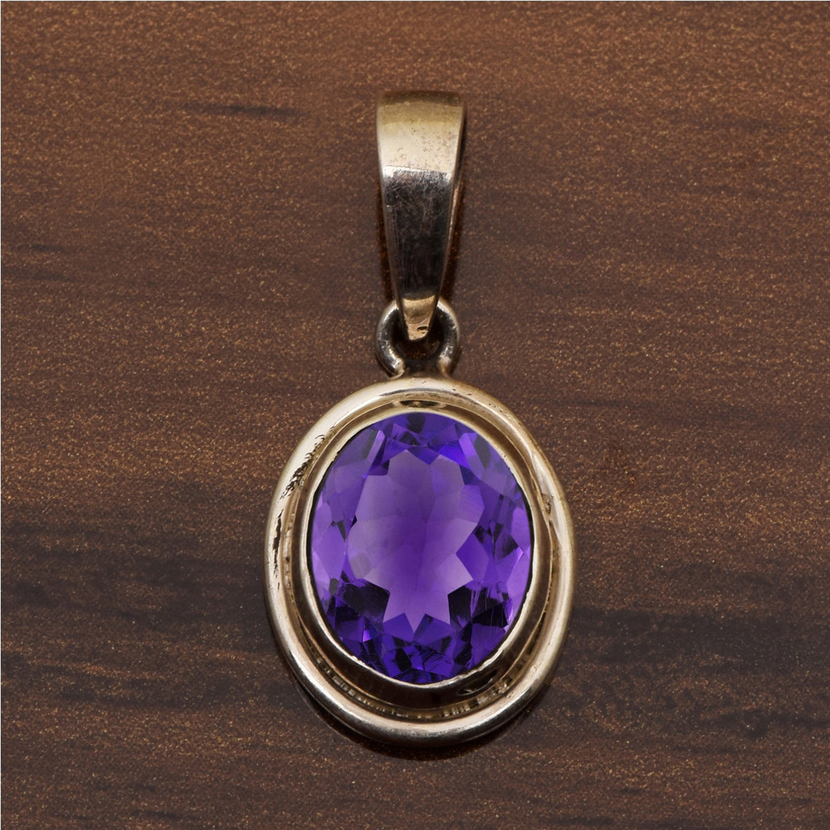 Oval Bezel Set Multi Choice Gemstone Pendant