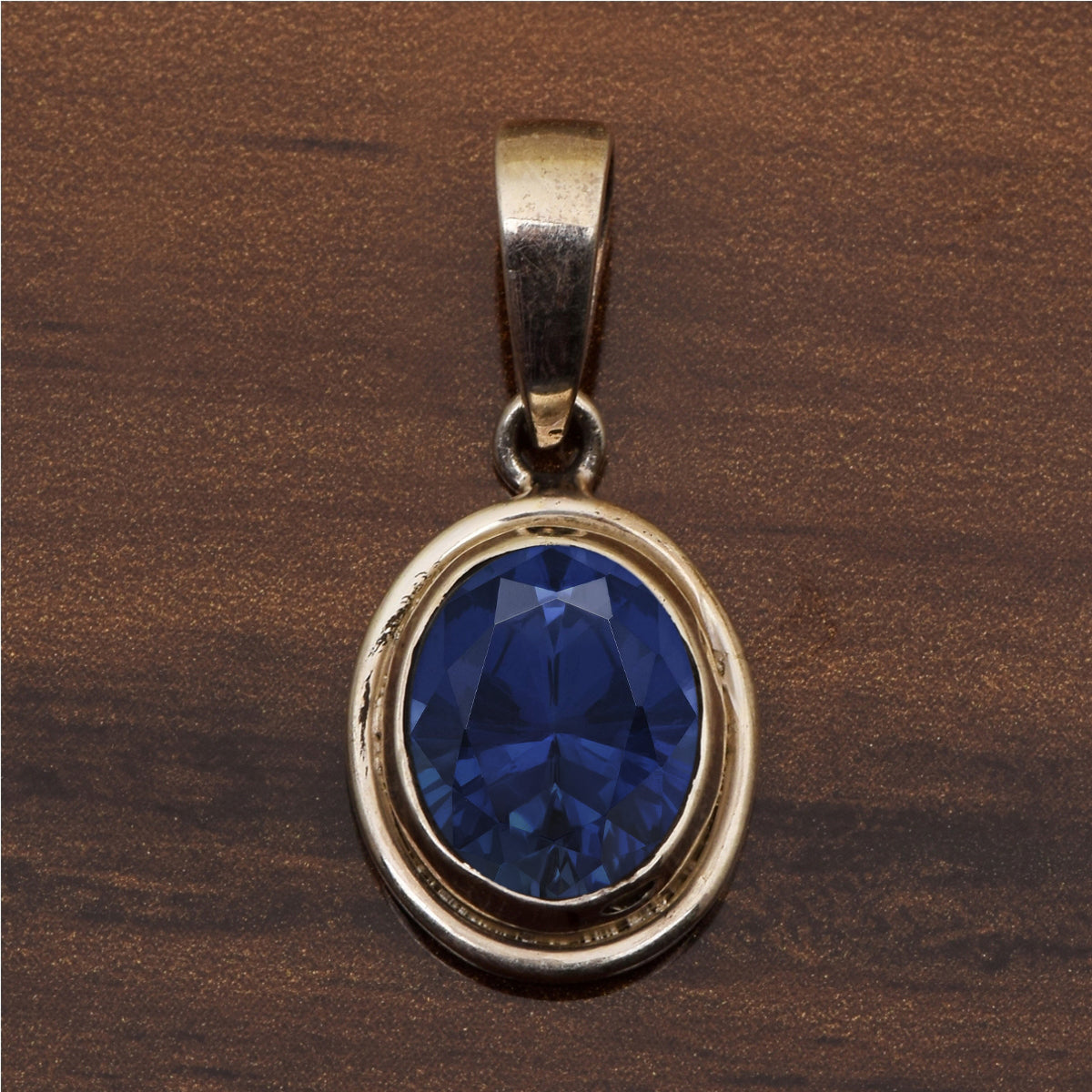Oval Bezel Set Multi Choice Gemstone Pendant