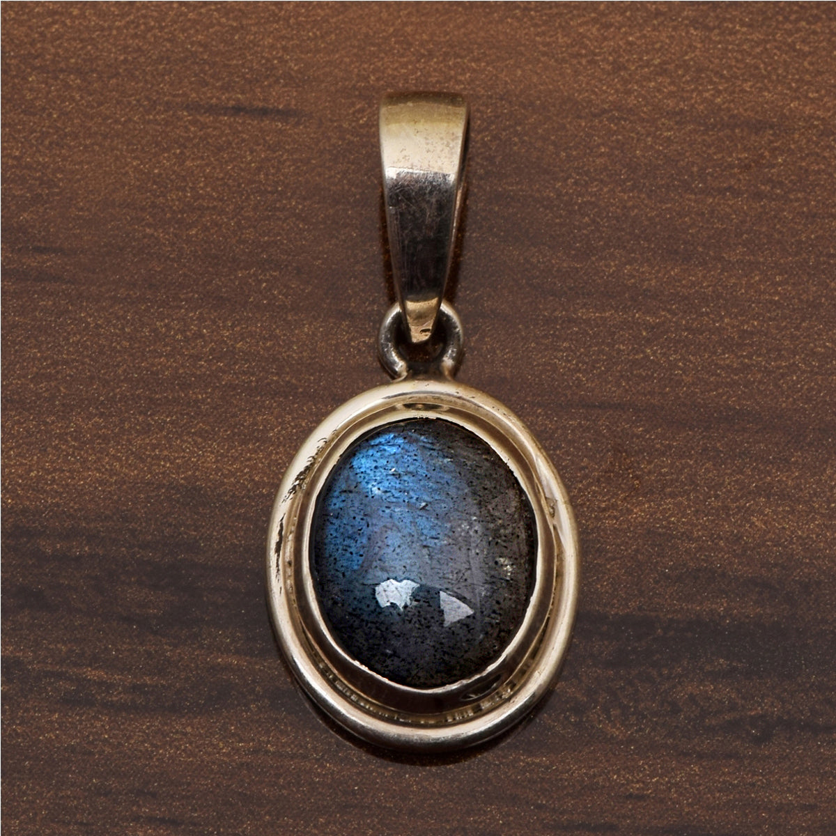 Oval Bezel Set Multi Choice Gemstone Pendant