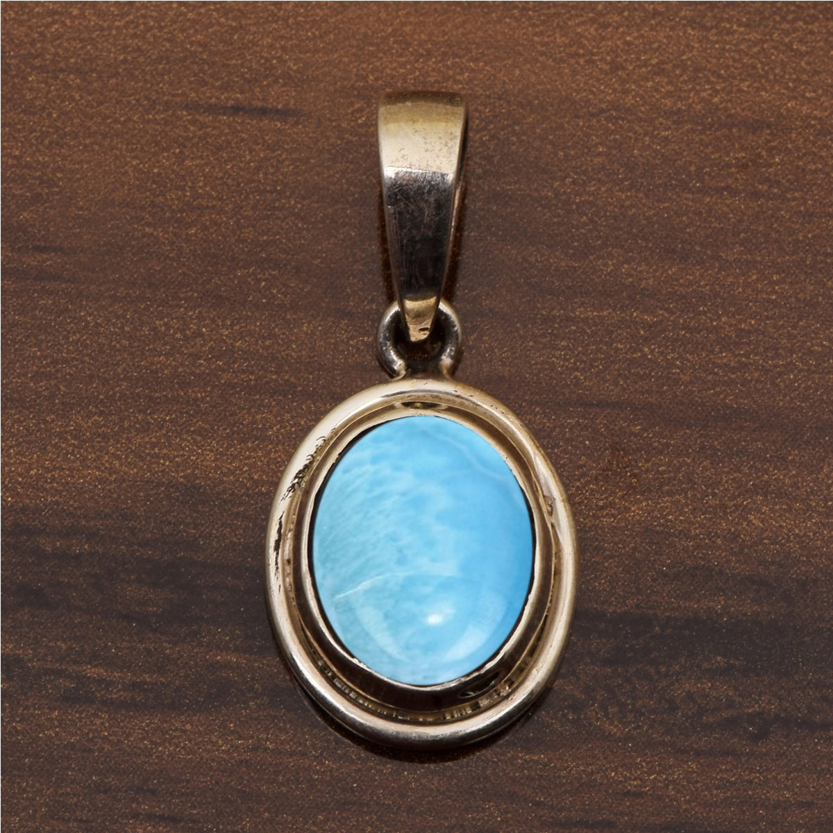 Oval Bezel Set Multi Choice Gemstone Pendant