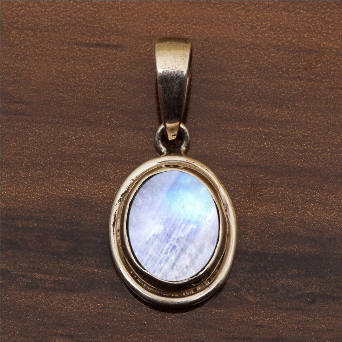 Oval Bezel Set Multi Choice Gemstone Pendant
