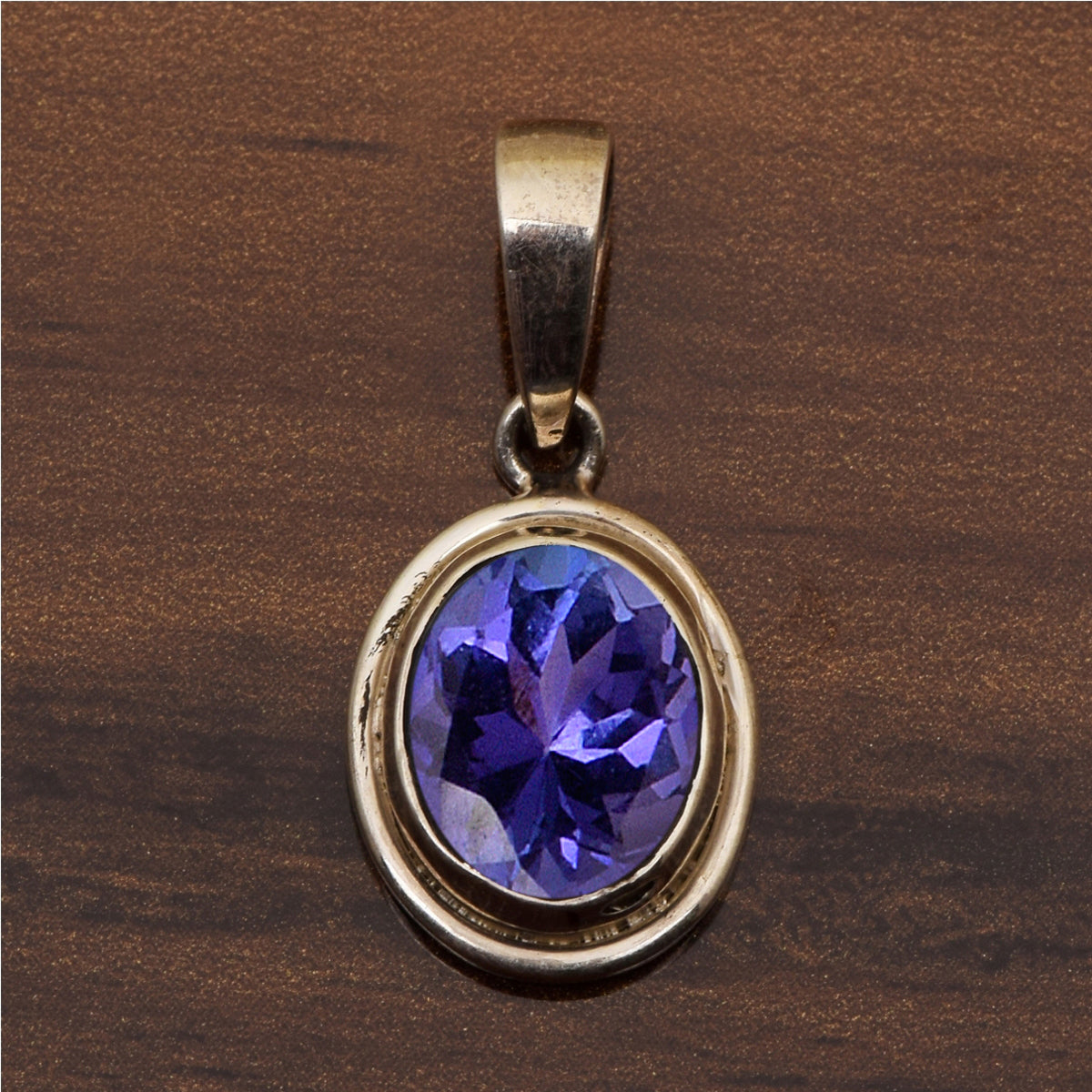 Oval Bezel Set Multi Choice Gemstone Pendant