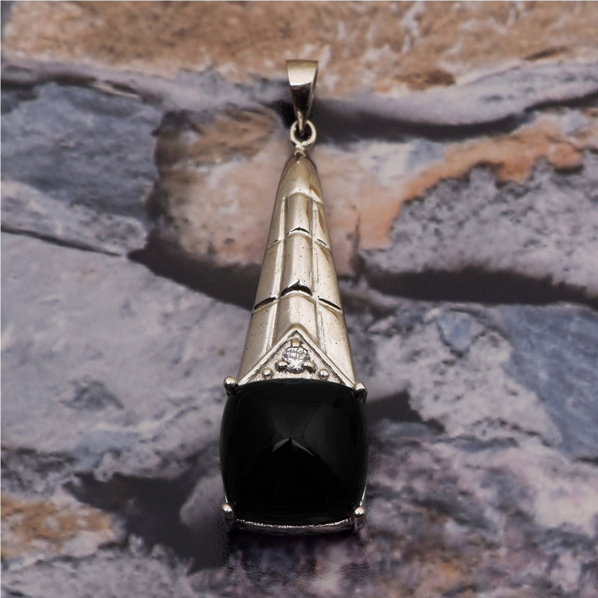 Tear Drop Cushion Set Multi Choice Gemstone Pendant