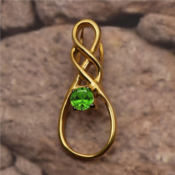 Celtic Rope Style Multi Choice Gemstone Pendant