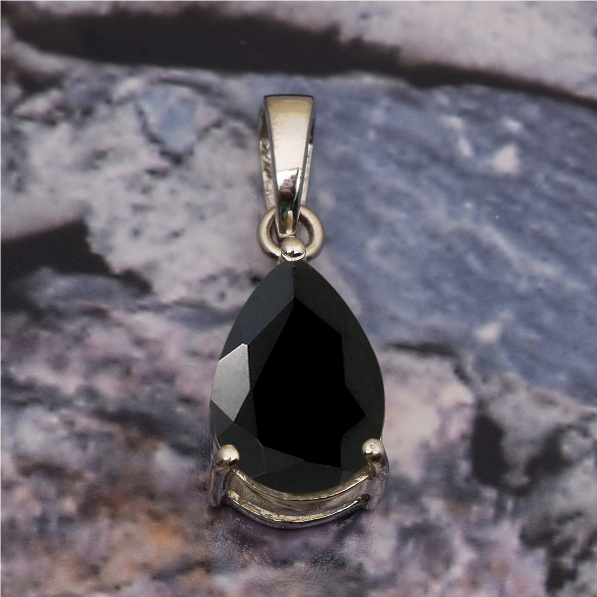 Solitaire Pear Cut Multi Choice Gemstone Pendant