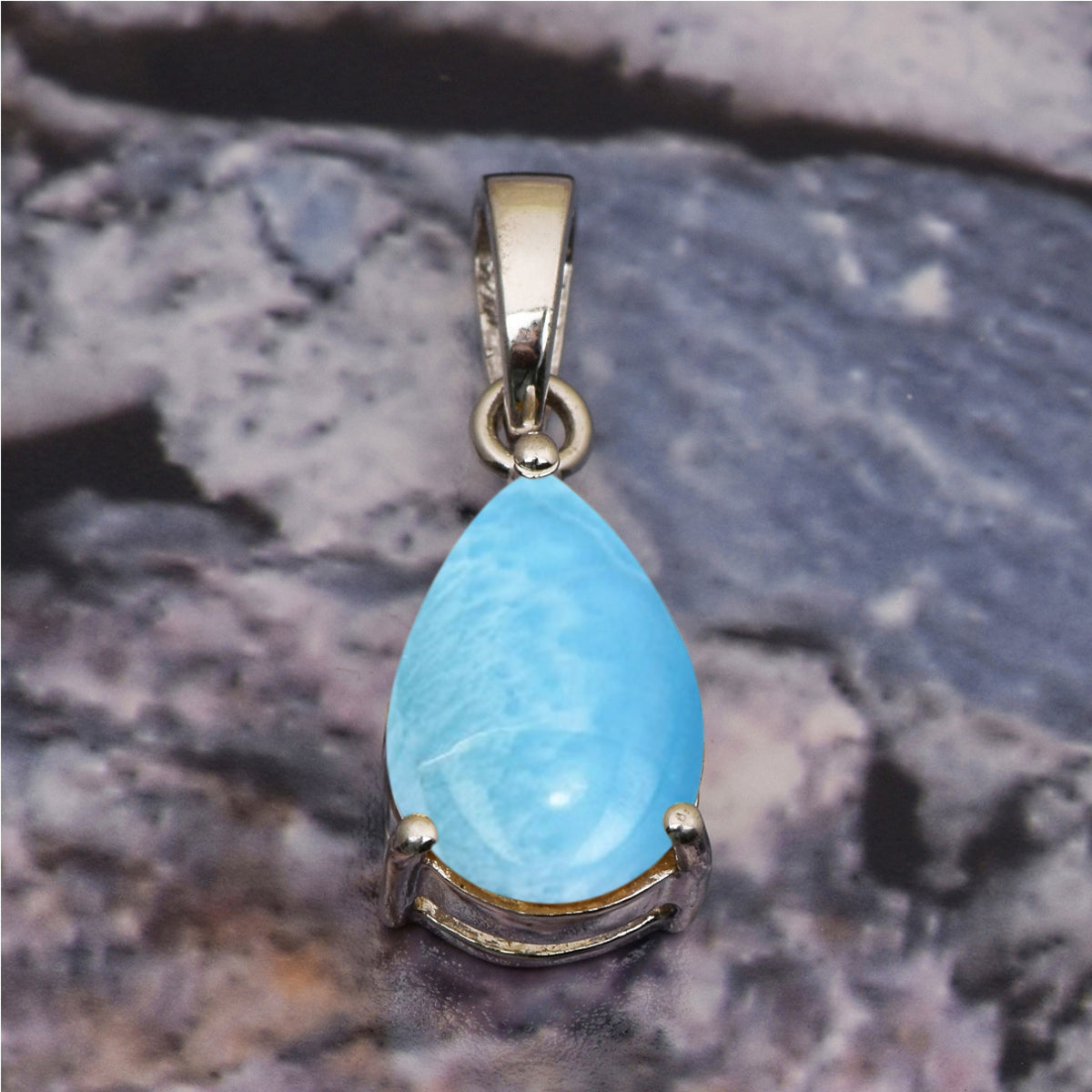 Solitaire Pear Cut Multi Choice Gemstone Pendant