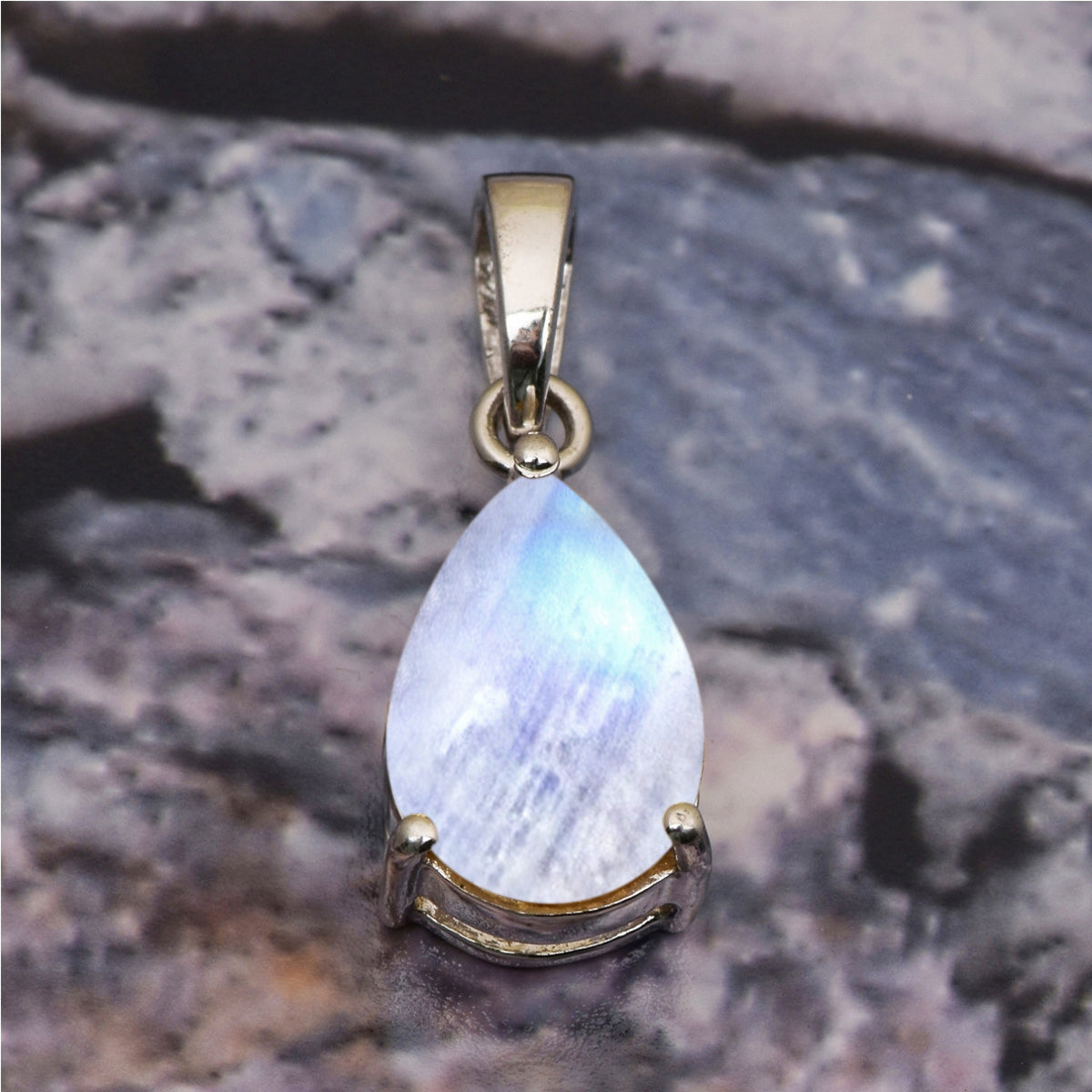 Solitaire Pear Cut Multi Choice Gemstone Pendant