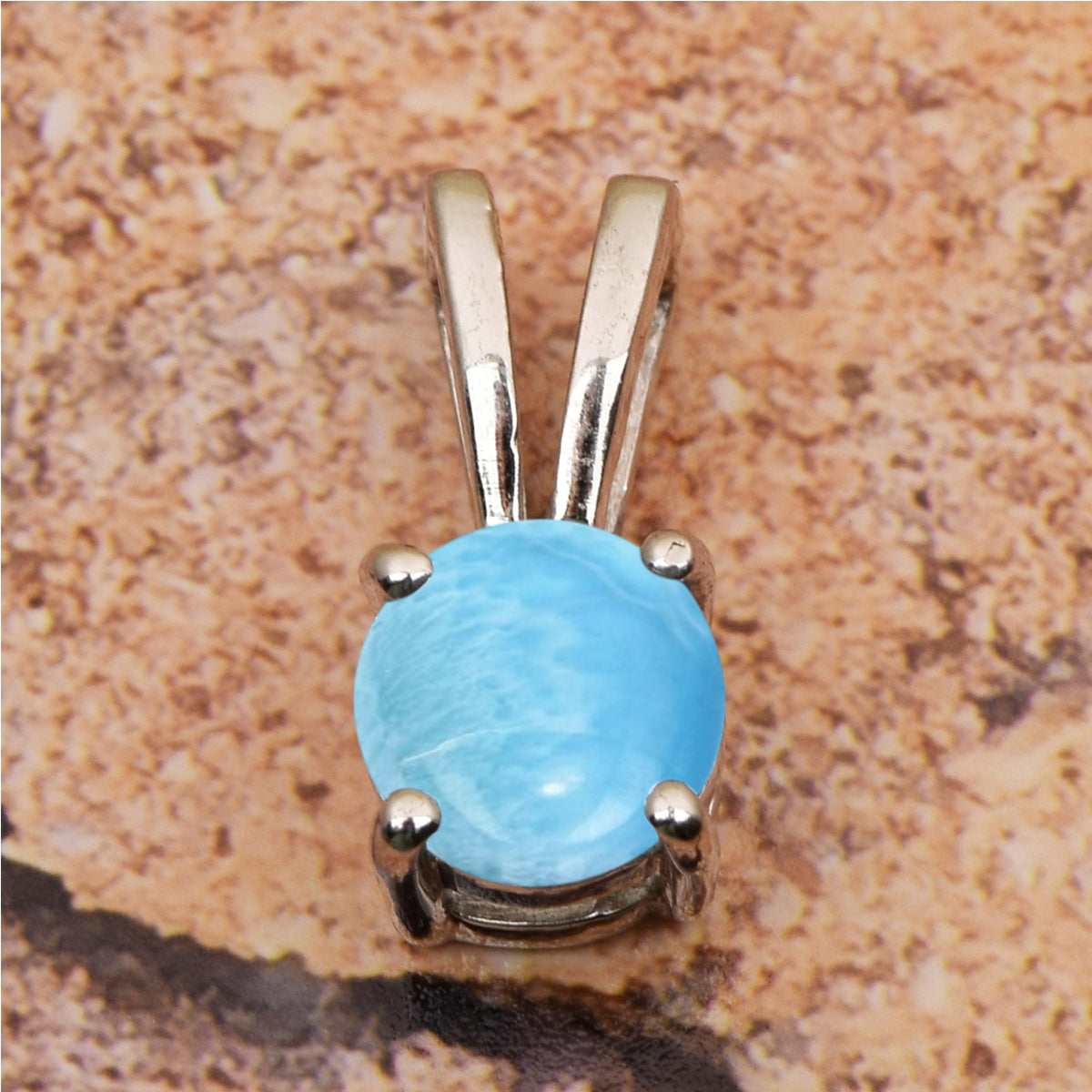 Tiny Round Cut Multi Choice Gemstone Pendant