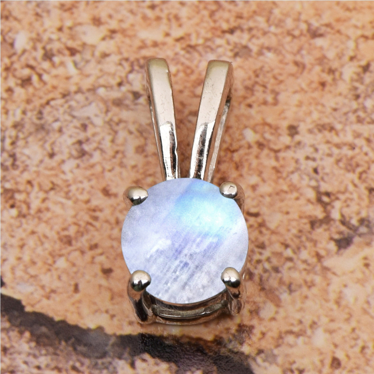 Tiny Round Cut Multi Choice Gemstone Pendant
