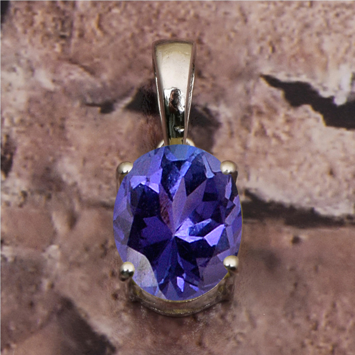 Solitaire Oval Cut Multi Choice Gemstone Pendant