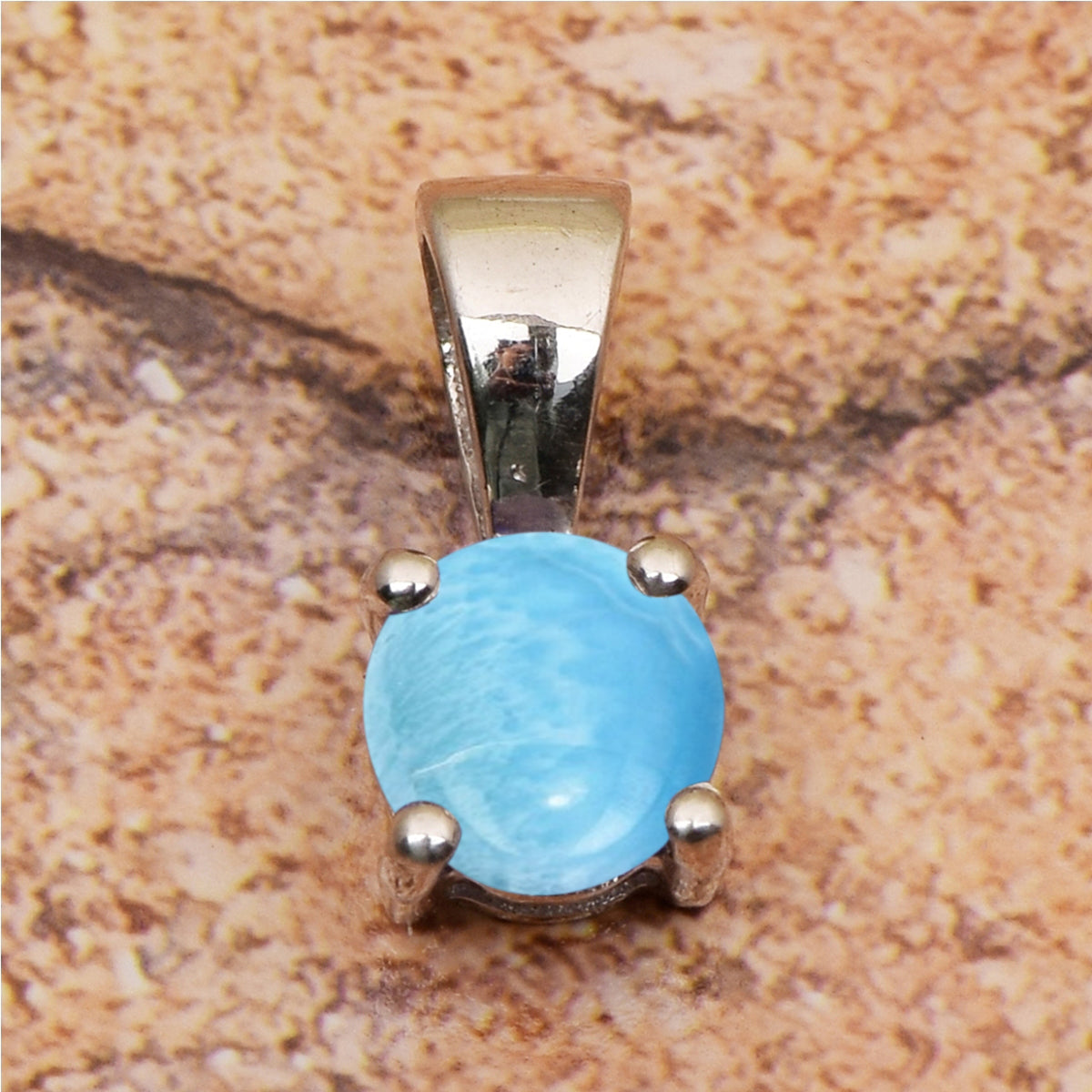 Tiny Round Cut Multi Choice Gemstone Pendant