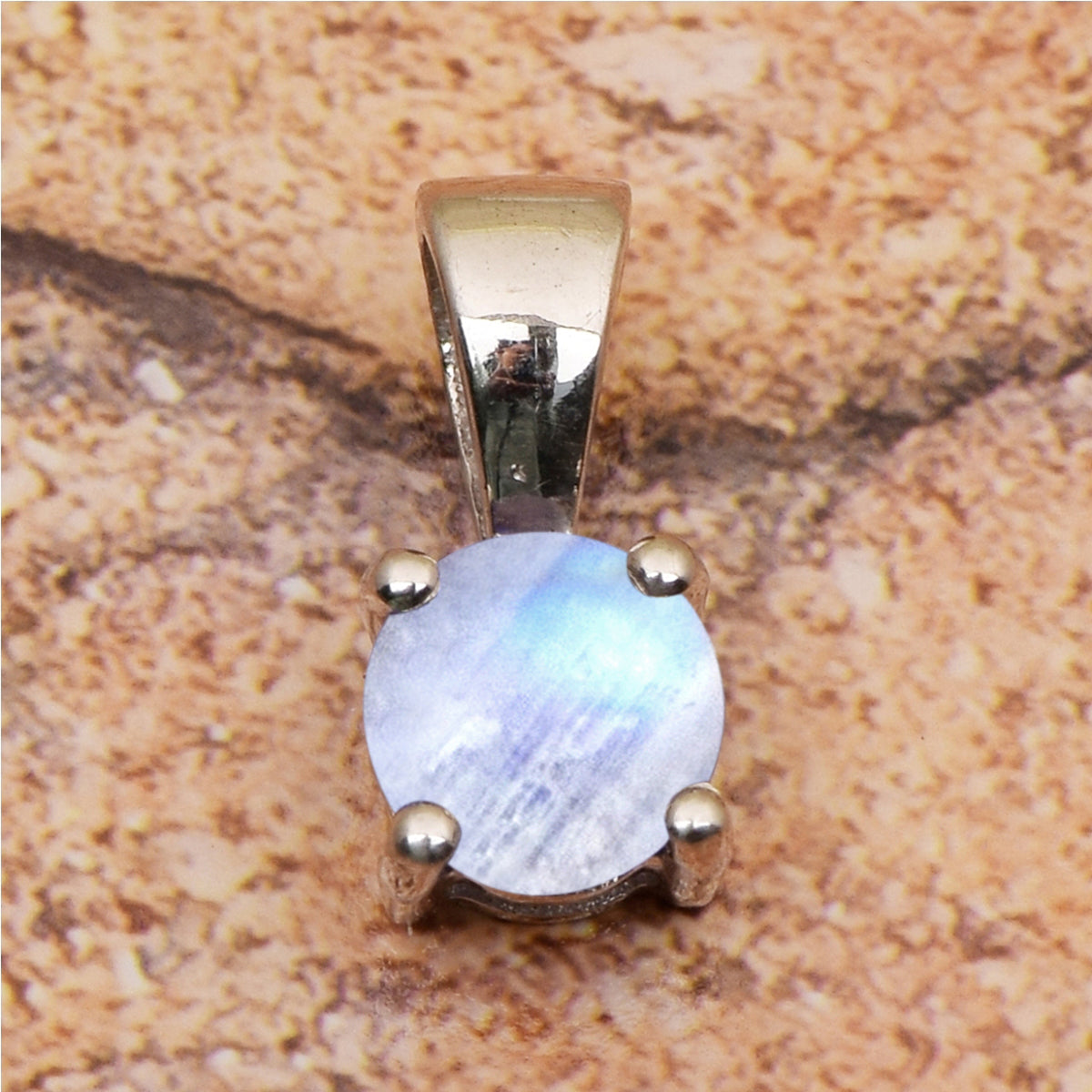 Tiny Round Cut Multi Choice Gemstone Pendant