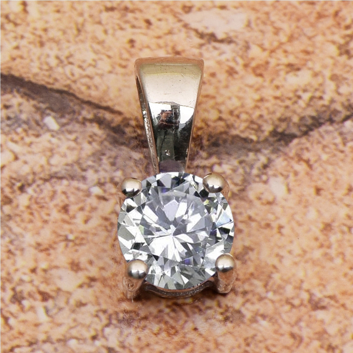 Tiny Round Cut Multi Choice Gemstone Pendant