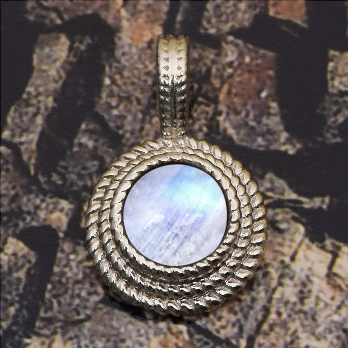 Round Braided Multi Choice Gemstone Pendant