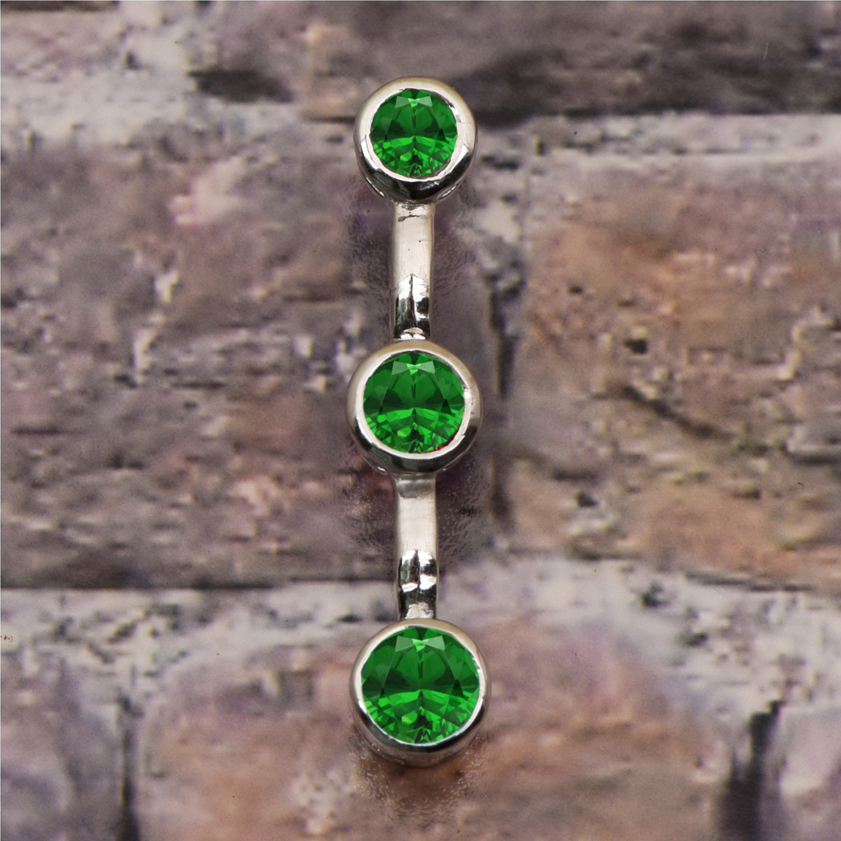 Tear Drop Three Stone Multi Choice Gemstone Pendant