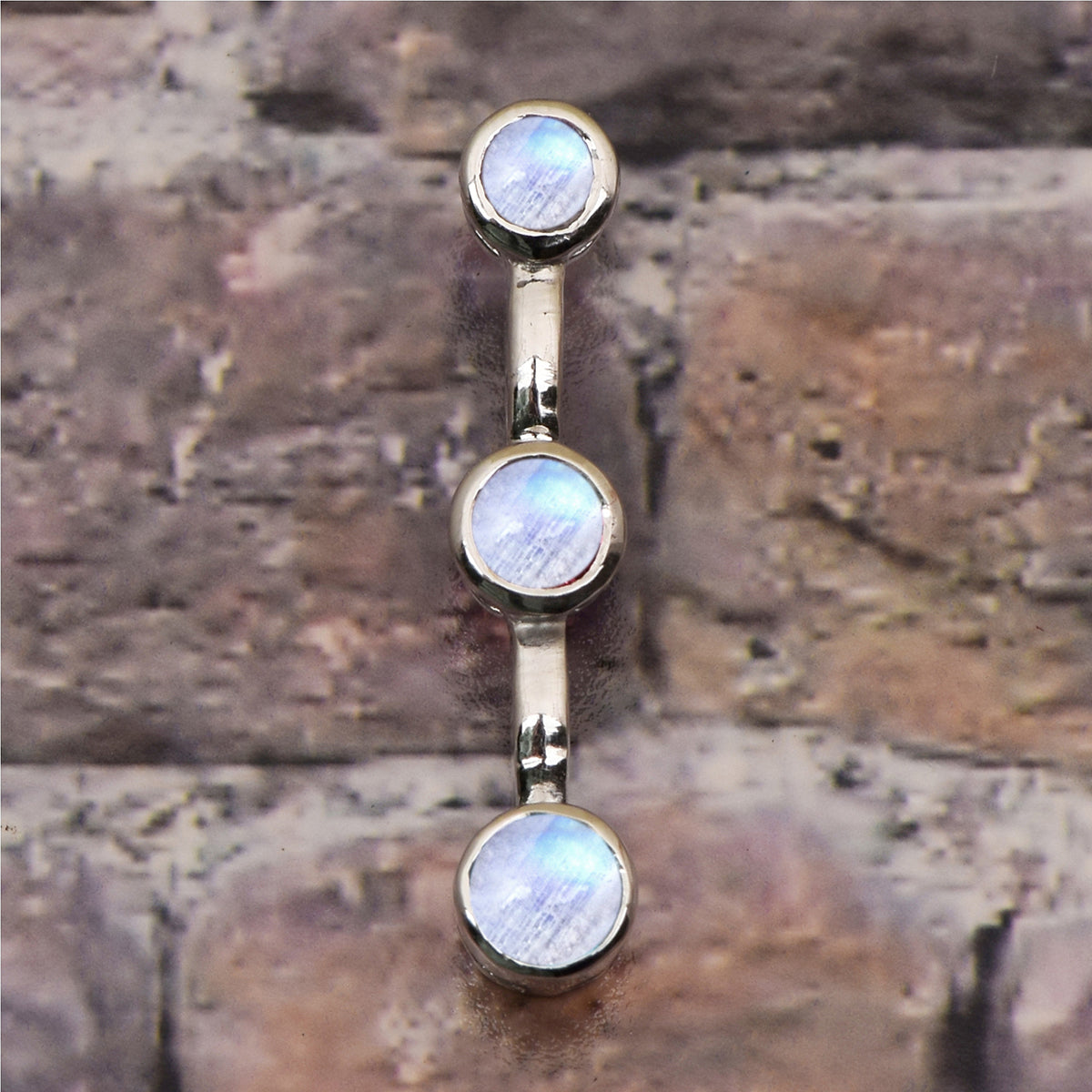Tear Drop Three Stone Multi Choice Gemstone Pendant