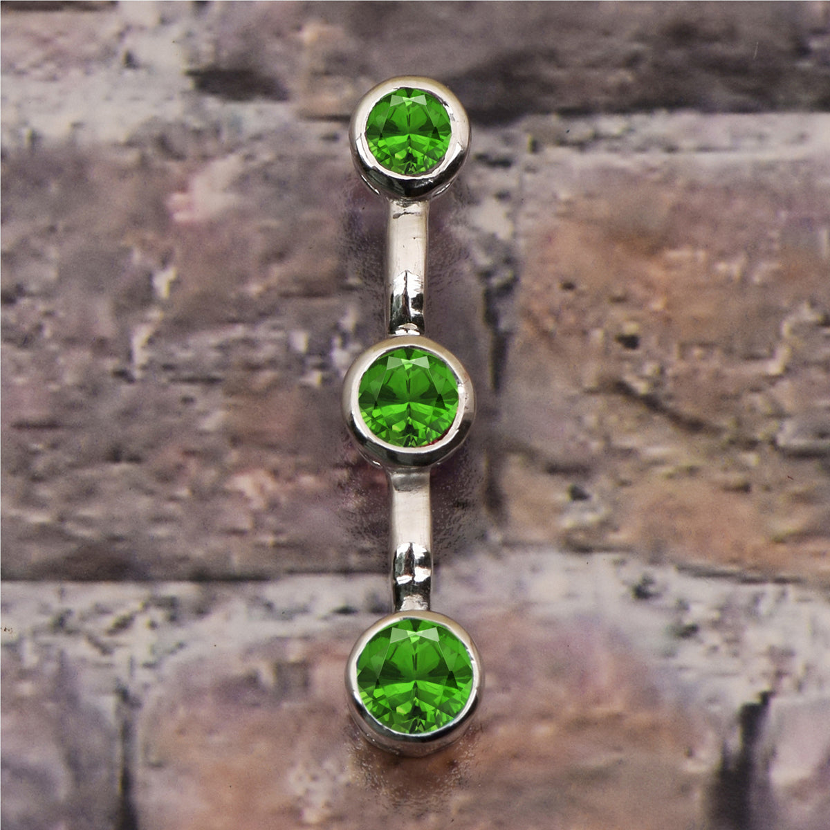 Tear Drop Three Stone Multi Choice Gemstone Pendant