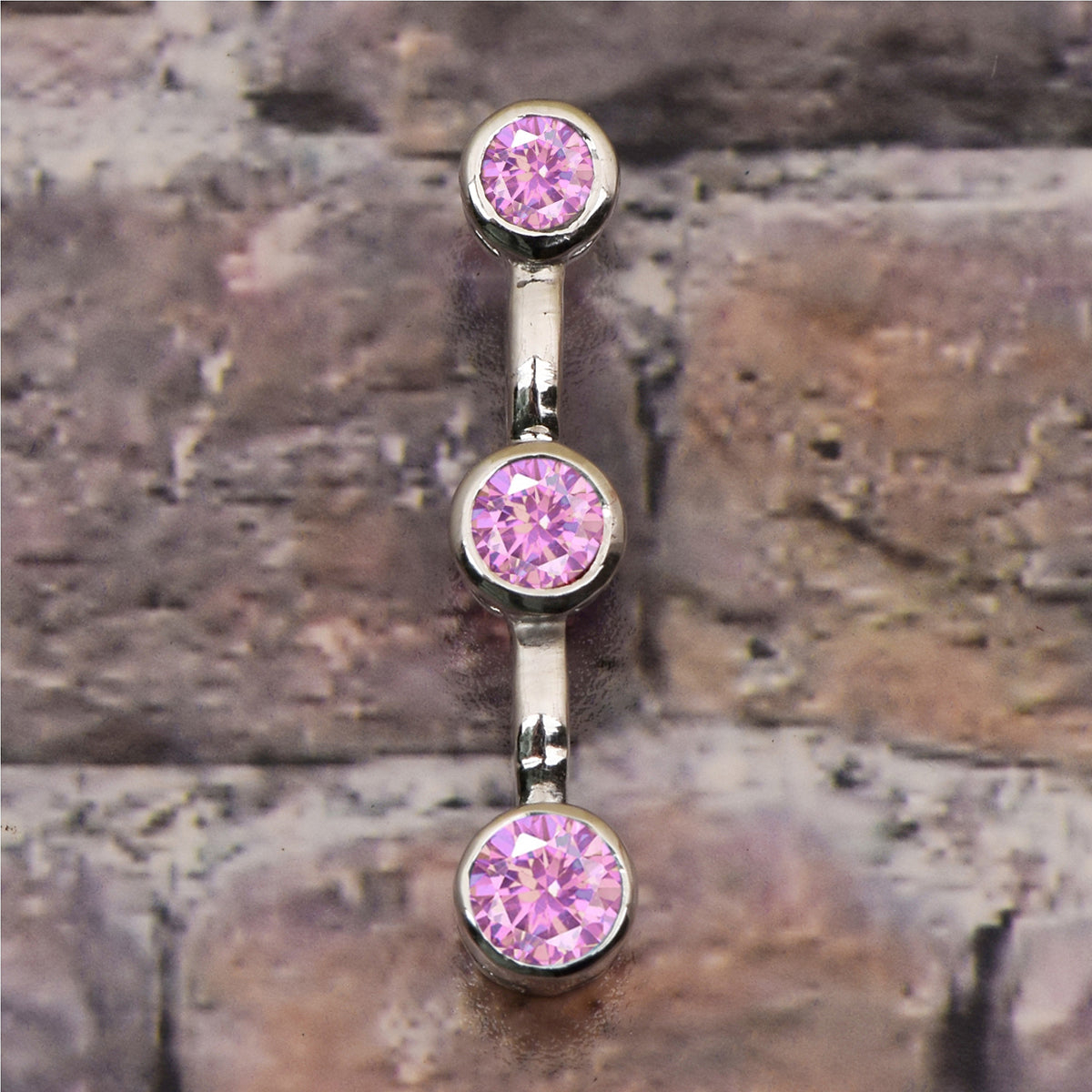 Tear Drop Three Stone Multi Choice Gemstone Pendant