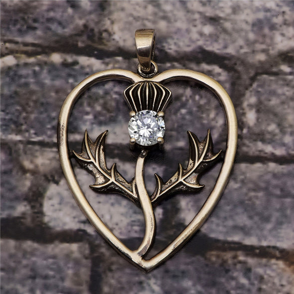 Vintage Heart Multi Choice Gemstone Pendant