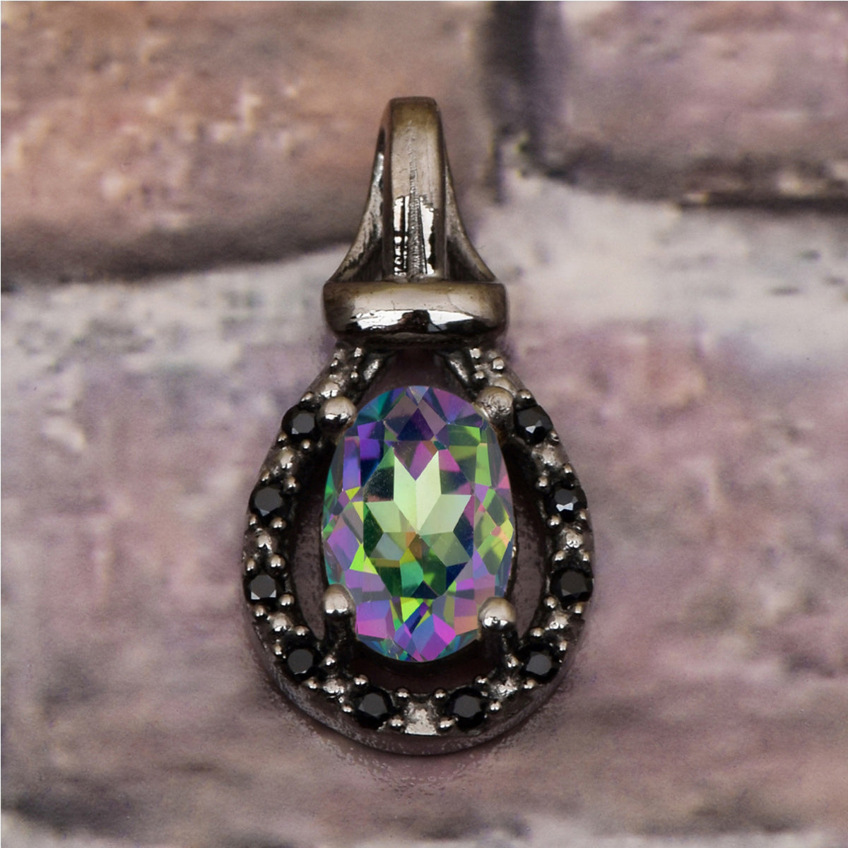 Art Noveu Multi Choice Gemstone Pendant