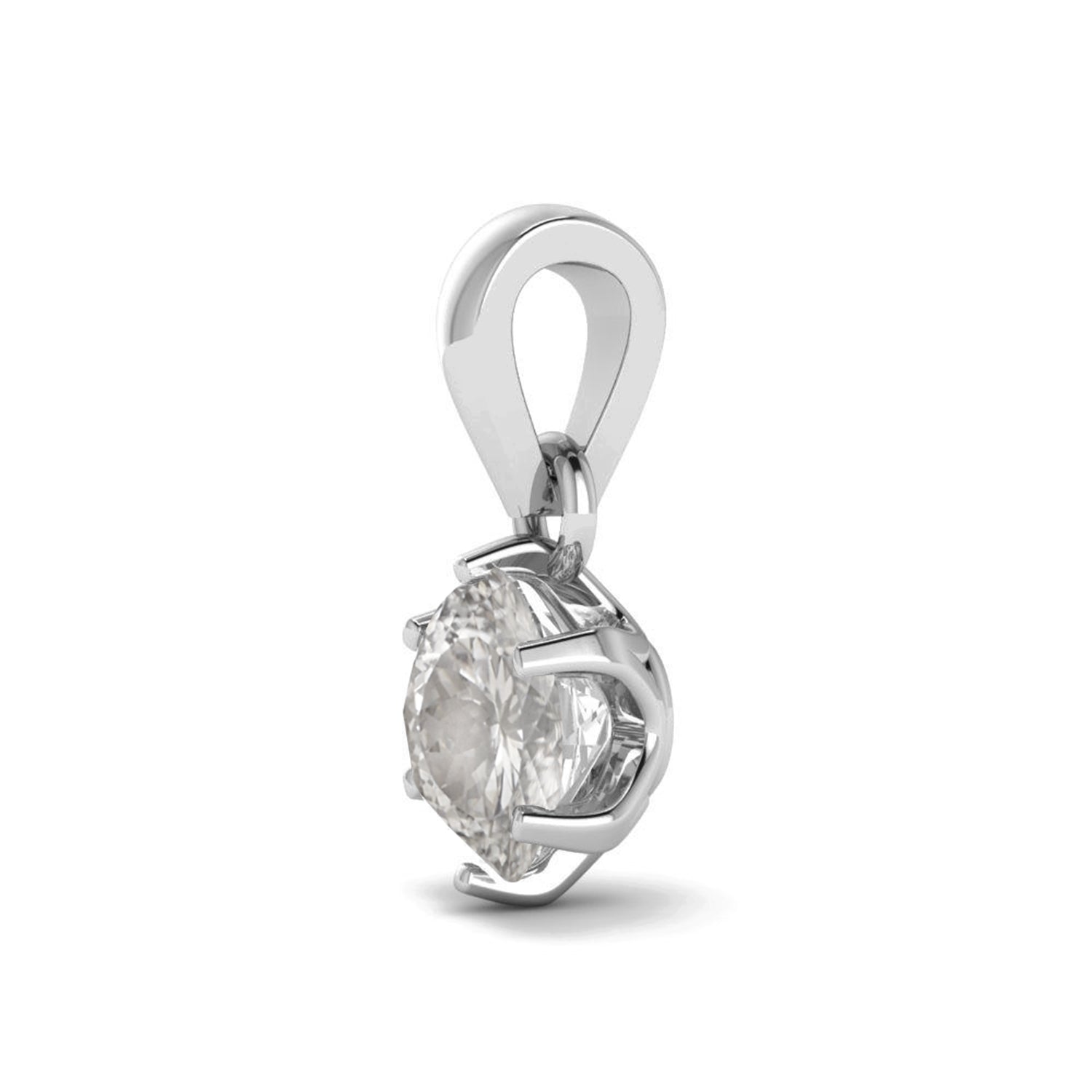 moissanite diamond pendant