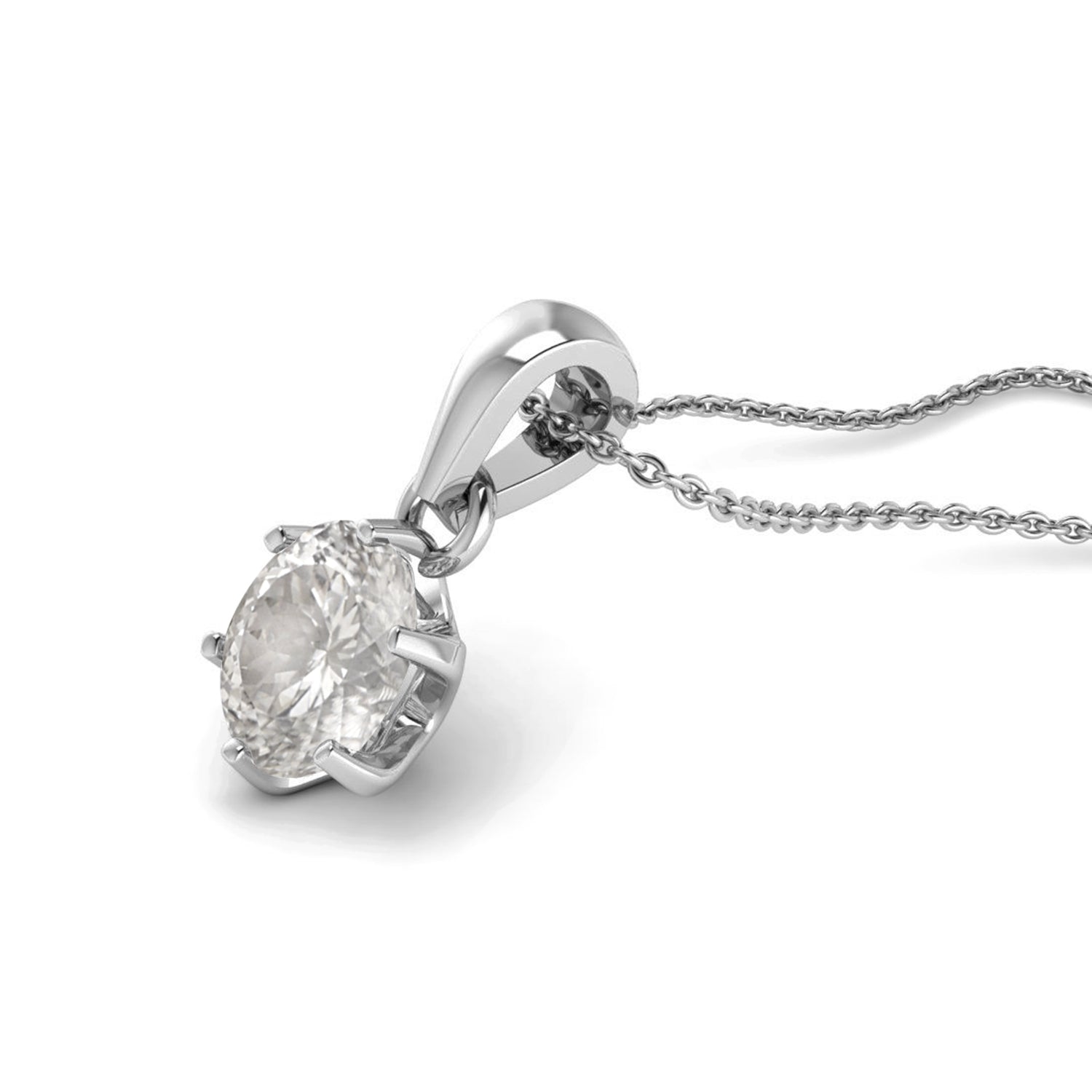 moissanite diamond pendant