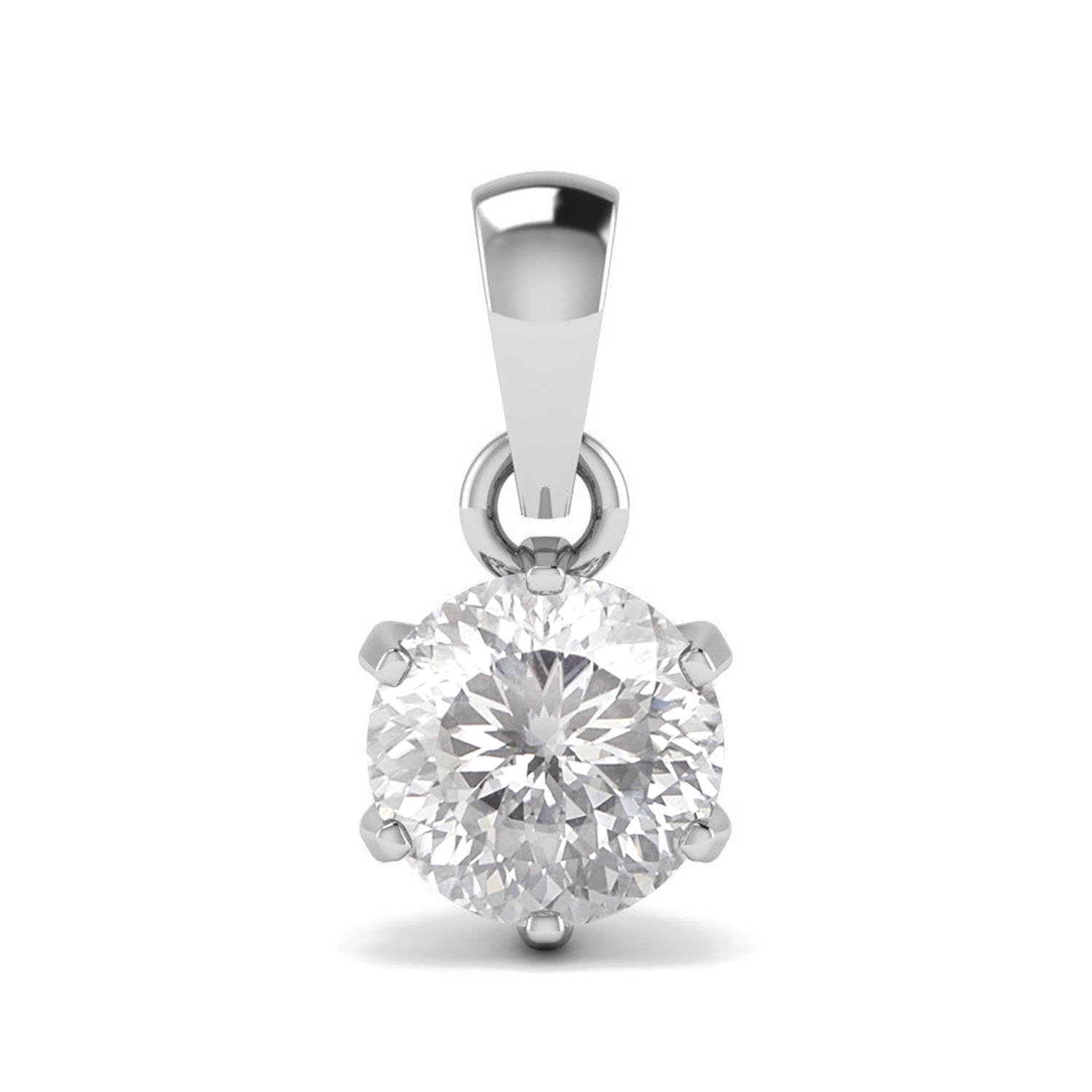 moissanite diamond pendant
