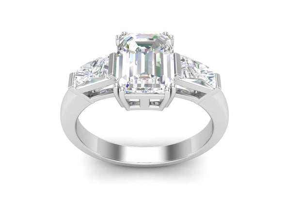 2.02 CTW White CZ Stackable Solitaire Wedding Ring